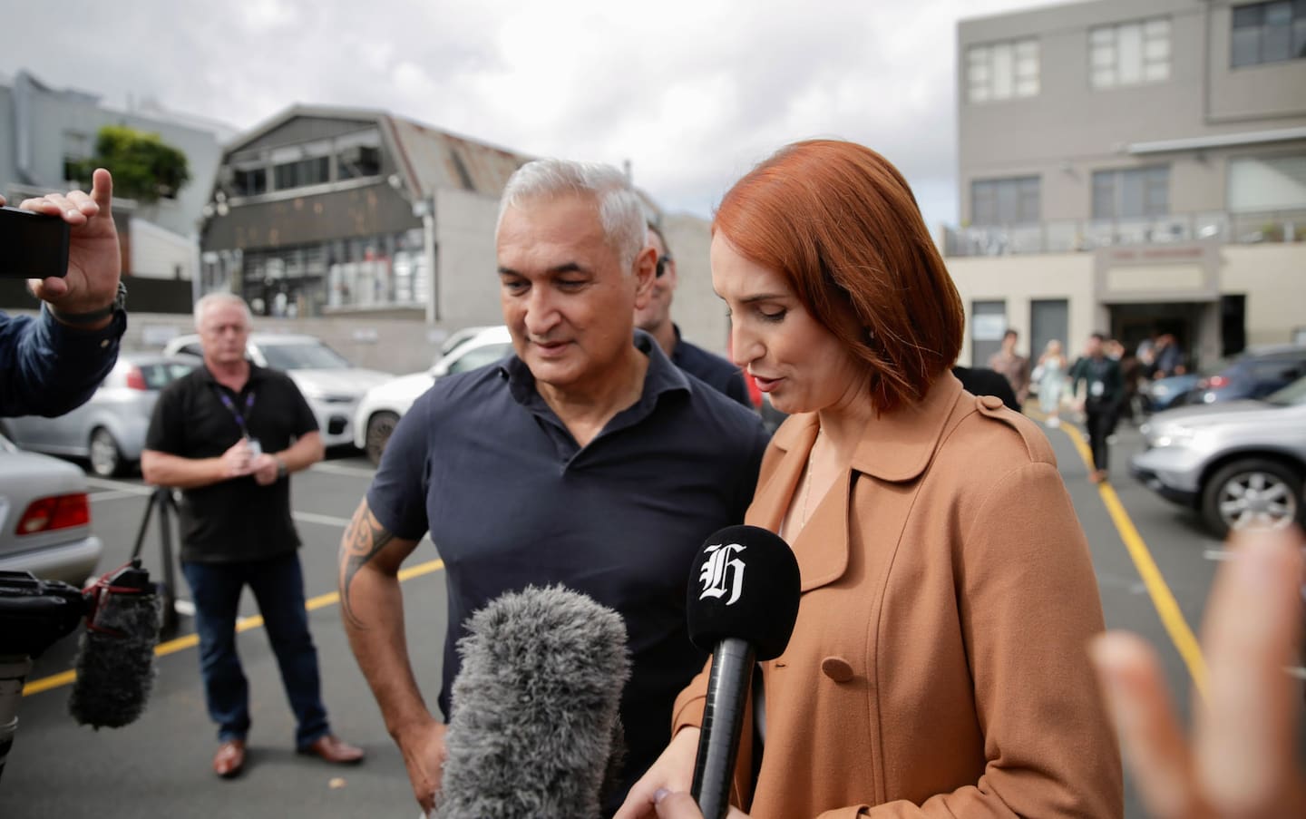 Newshub anchors Sam Hayes and Mike McRoberts have left today's meeting close to tears, saying it is a "really sad day". Photo / Alex Burton