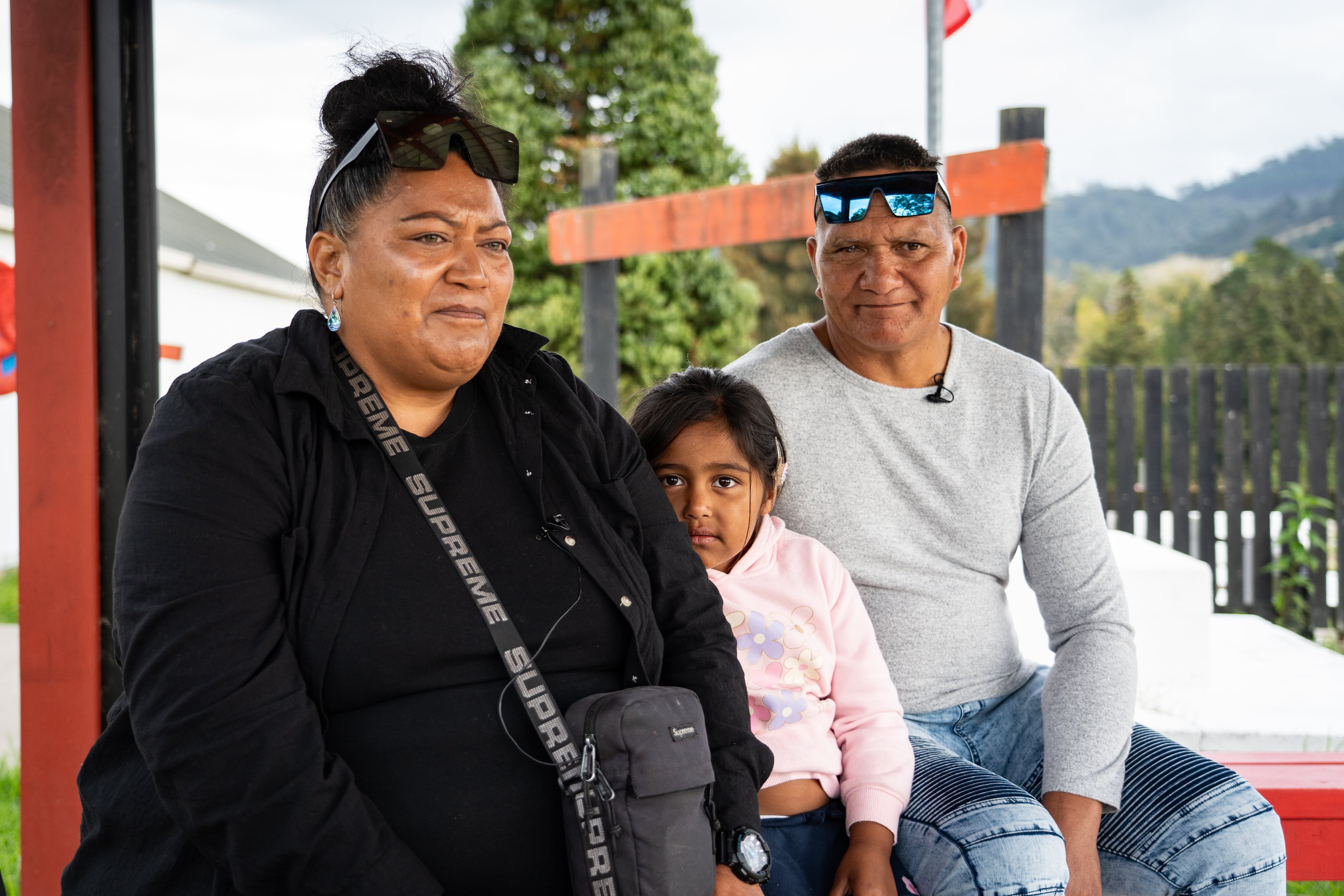 Amy Rolleston and Timothy Bryan took in Jayleen Rolleston, 5 (in pink) and her cousin Timothy Tu’uaki Rolleston-Bryan, 4. Photo / Ben Dickens