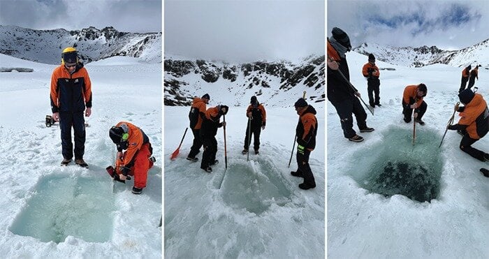 This dive was described as surreal and offered crystal-clear views with an overwhelming sense of calm beneath the ice. Photo / supplied