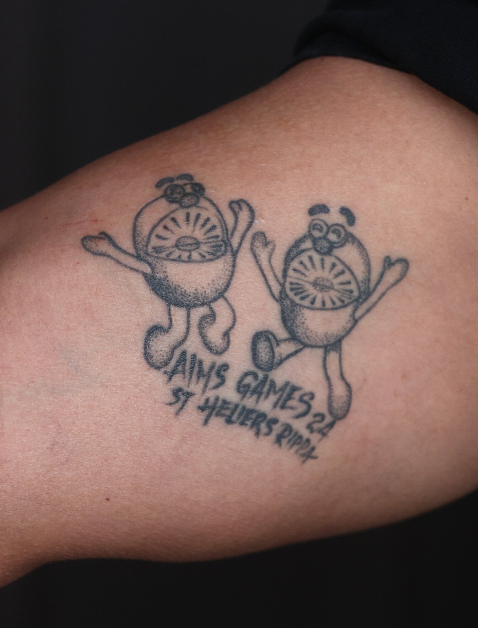 Jay Ropati’s new ink. Photo / Alan Gibson