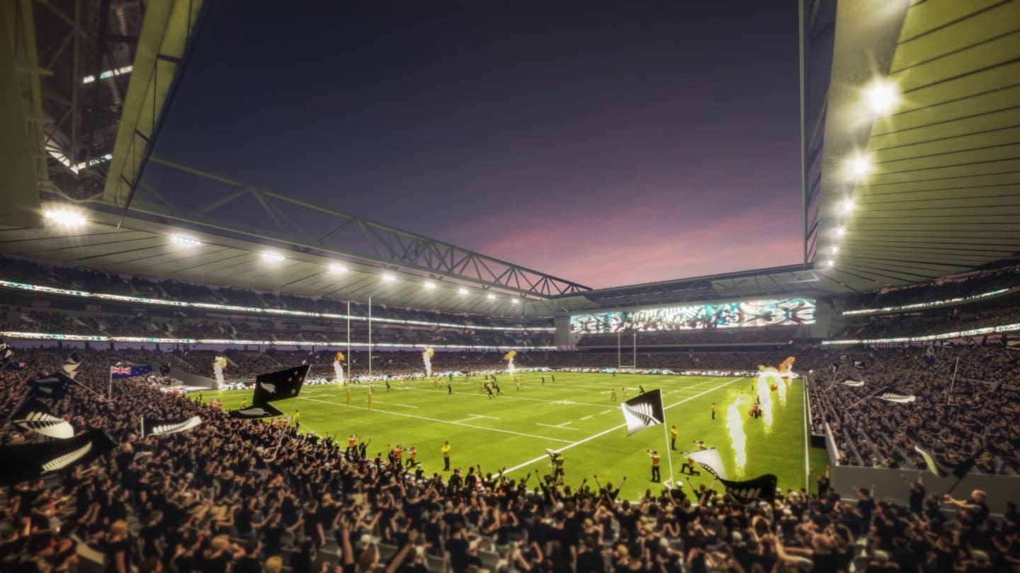 Eden Park's capacity would lift to 60,000 under the 2.0 vision. Image / Eden Park Trust