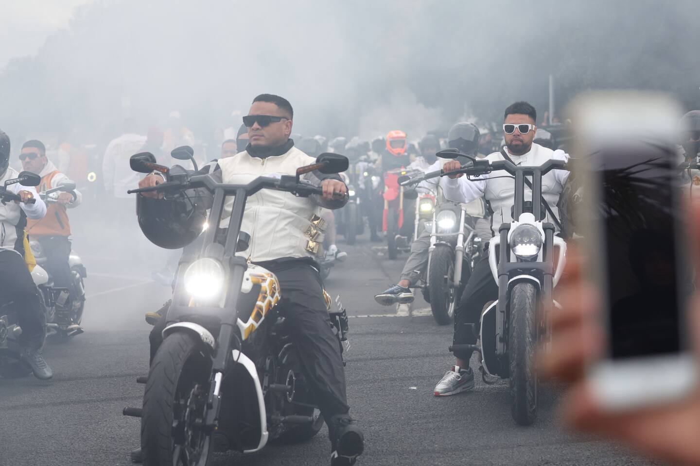 Police said the gang convoy would travel to the Manukau Memorial Gardens.