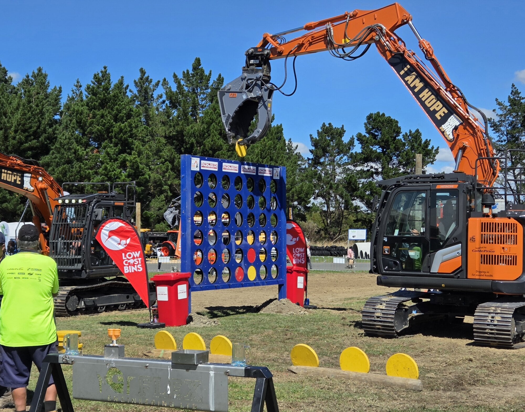 Winner Steven George taking on the Connexis challenge. Photo / Supplied