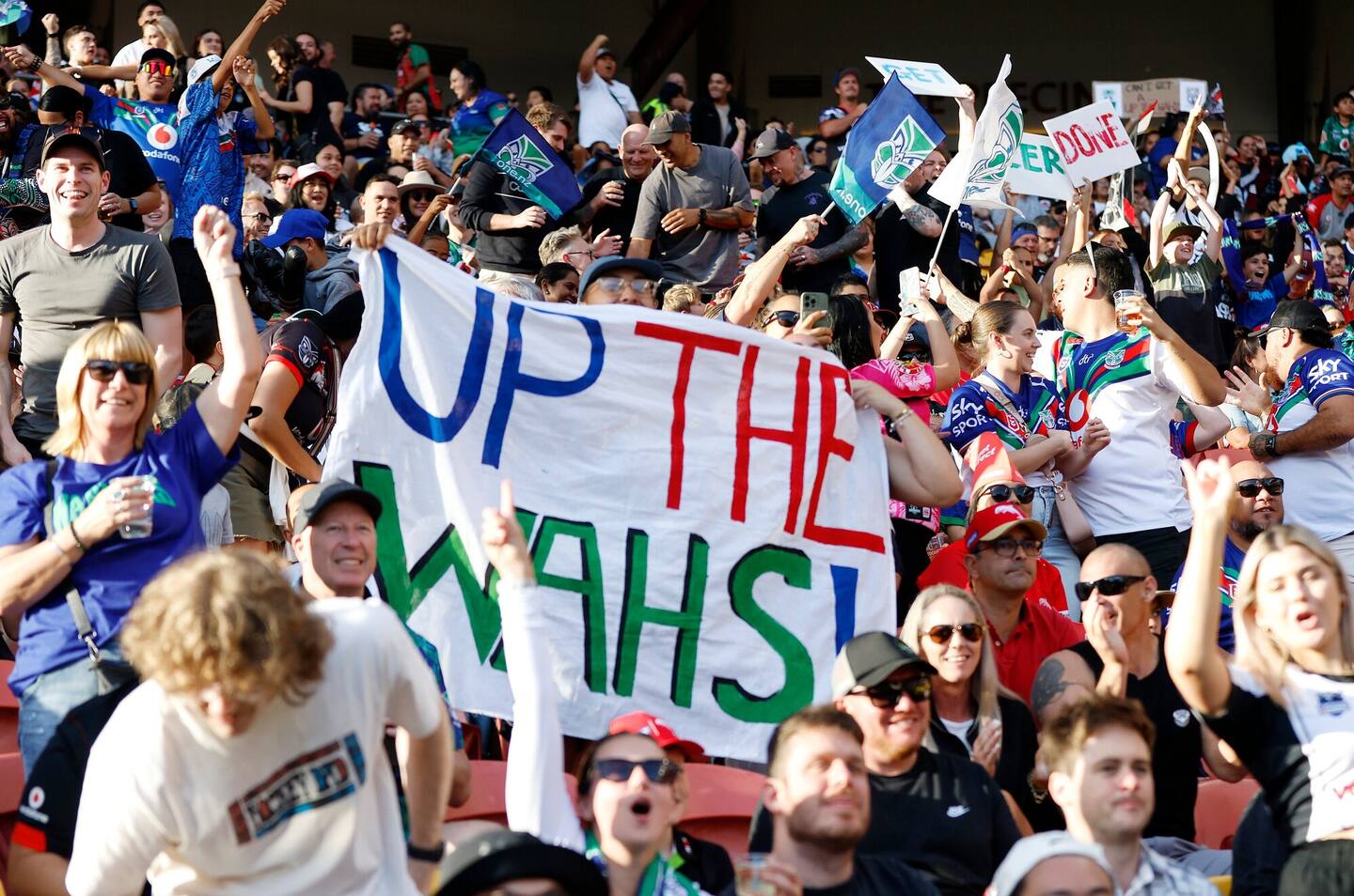 The "Up the Wahs" phenomenon gathered steam in 2023. Photo / Photosport