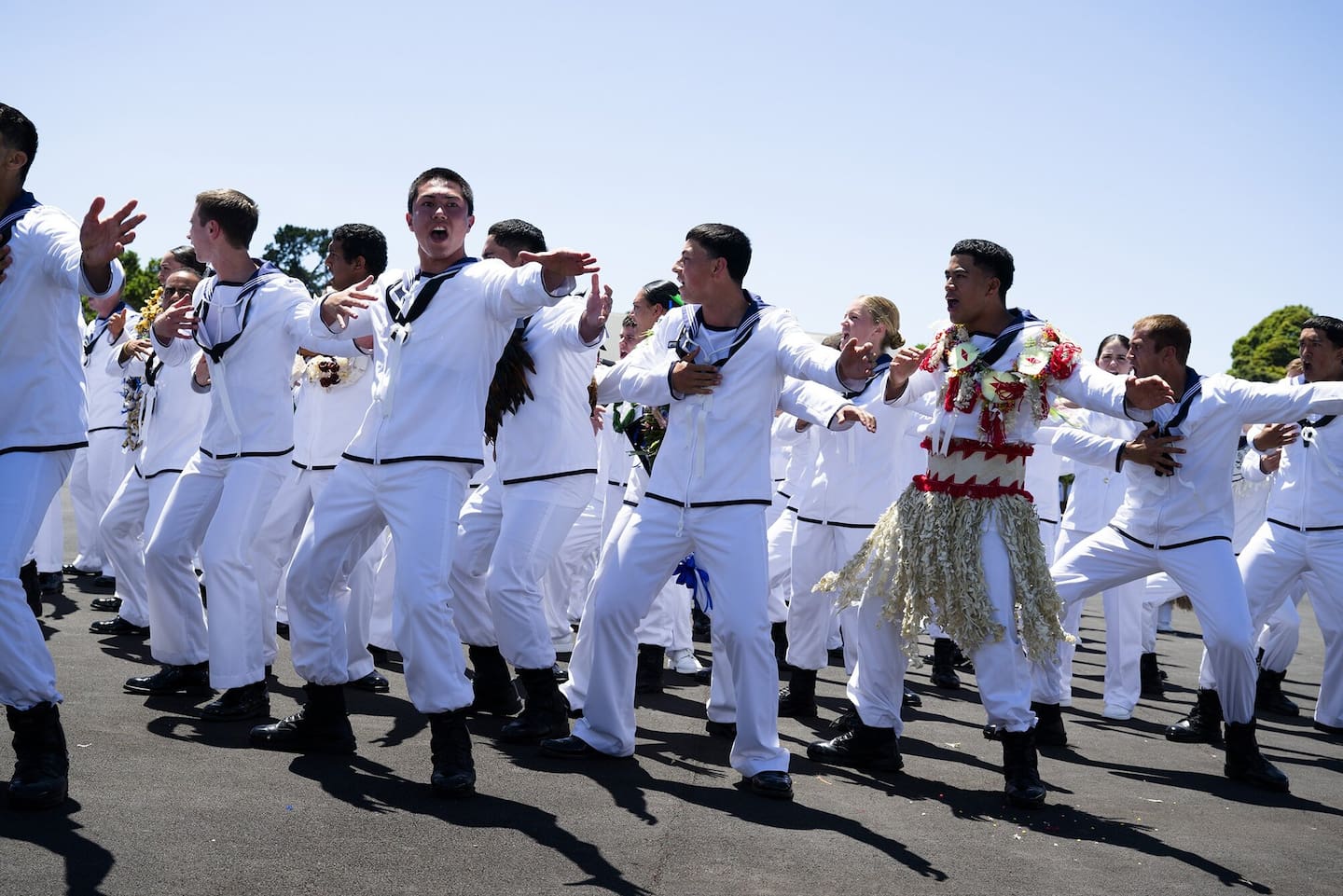 The joint officer and sailor graduation at Devonport Naval Base in Auckland last weekend. Photo / Supplied