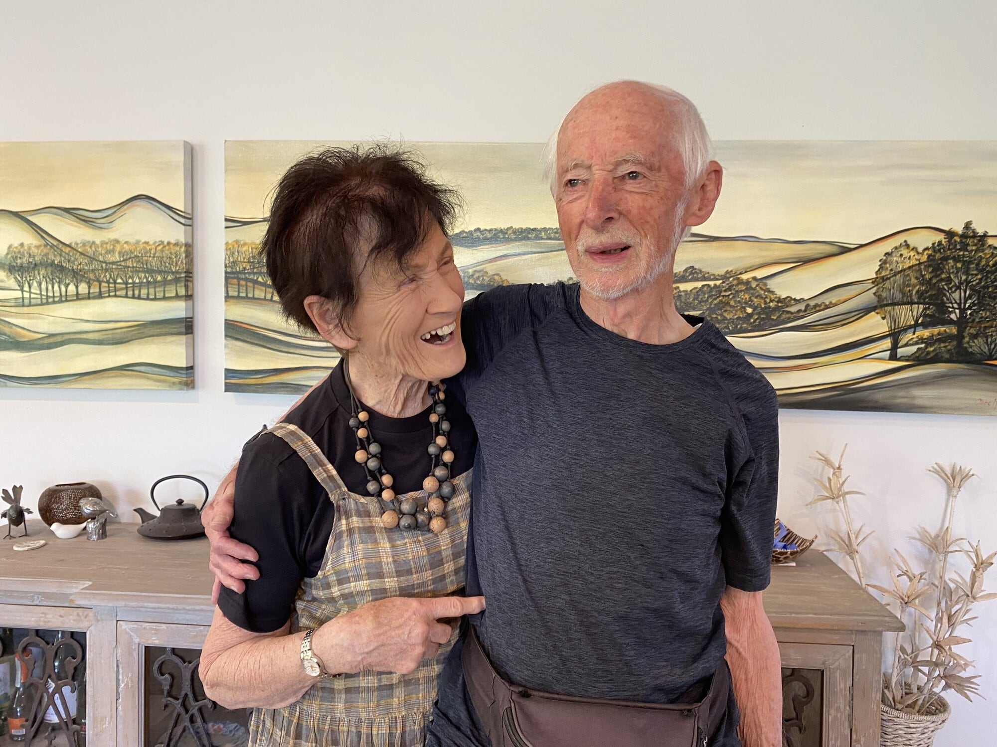 Marie Denny is Reg Denny’s number one supporter. Photo / Rosalie Liddle Crawford