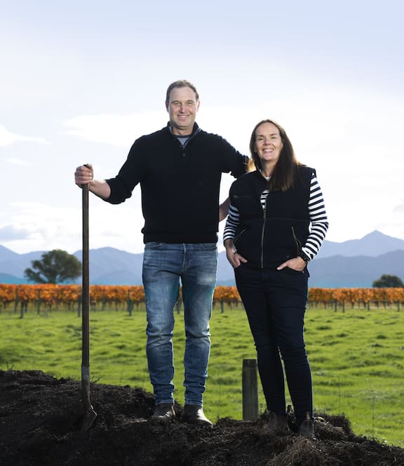 Anna and Jason Flowerday from Te Whare Ra winery