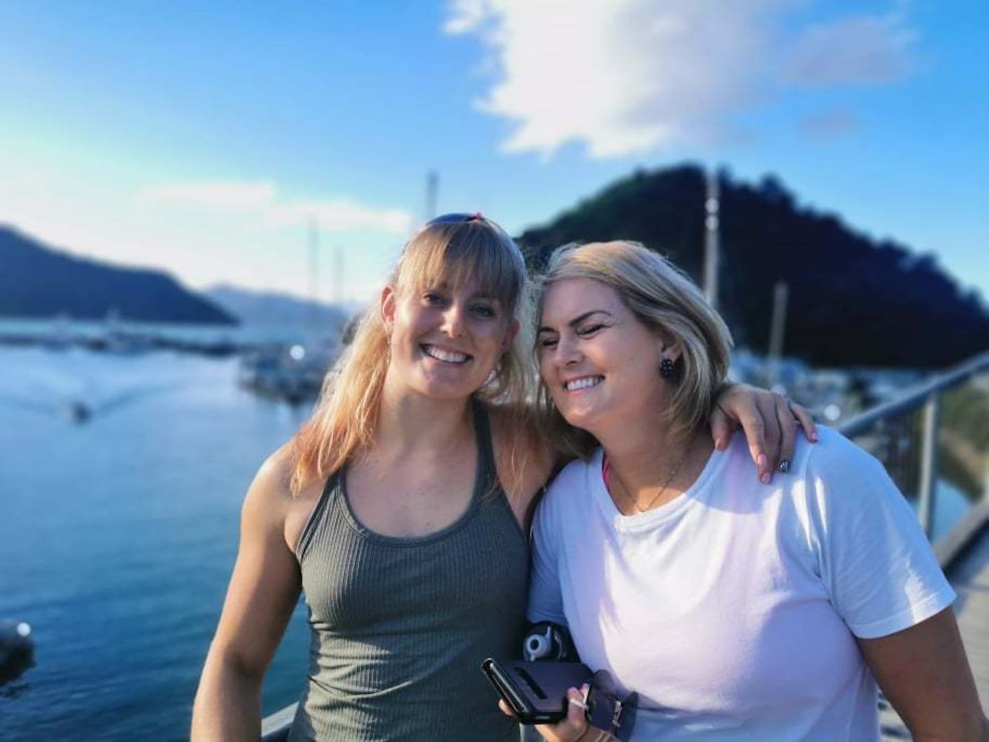 Olivia Podmore (left) with her mother Nienke Middleton. Photo / Supplied