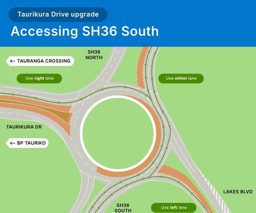  Accessing SH36 South. Image / Tauranga City Council
