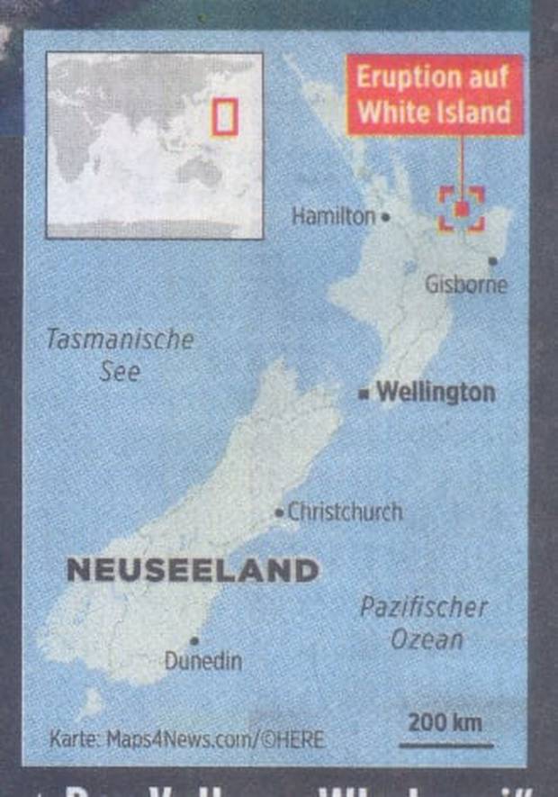 German Newspaper Places New Zealand Wrongly On World Map