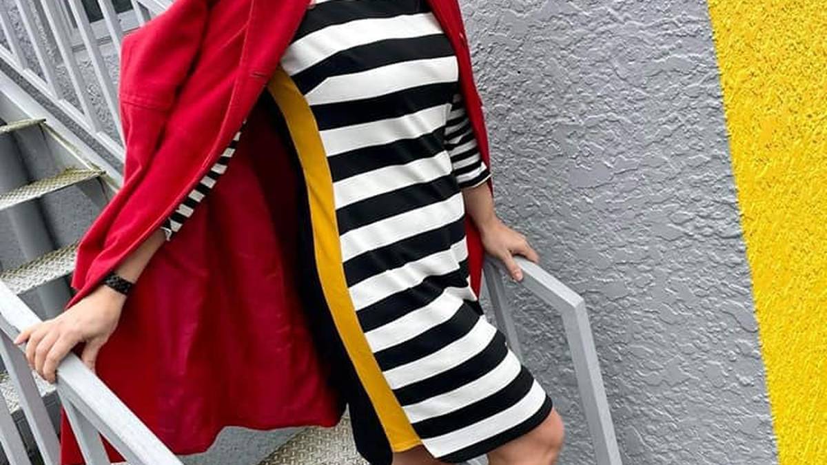Outfit of the week: Stripes and monochrome make a successful vogue combo