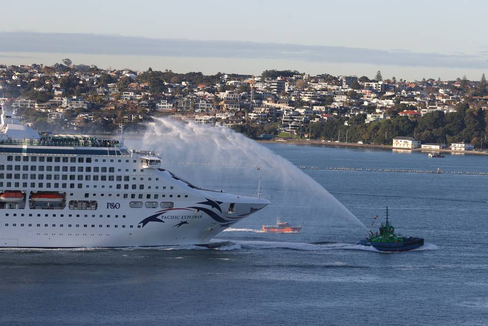 cruise ships leaving auckland today