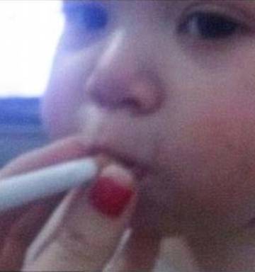 Baby Smoking A Cigarette Photo Sparks Global Outrage Again Nz