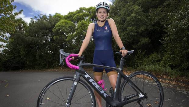 Georgina Bryant rode at the NISS Cycling Road Championships in Cambridge for Nga Tawa.