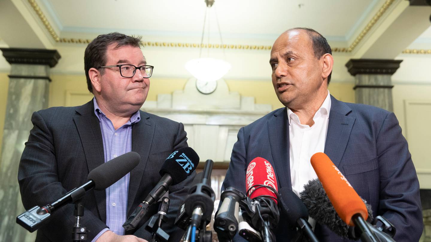 Willie Jackson, the Government's holiday period Duty Minister, (pictured here with Finance Minister Grant Robertson, left) defended the minimum wage decision. Photo / Mark Mitchell
