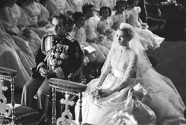 The wedding of Grace Kelly and Prince Rainer III of Monaco in 1956. Photo / Getty Images