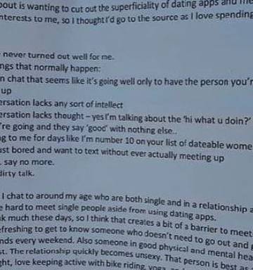 Woman Slammed For Toxic List Of Requirements In Potential New