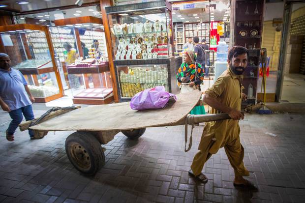 In the Dubai spice souk. Photo / Jason Oxenham