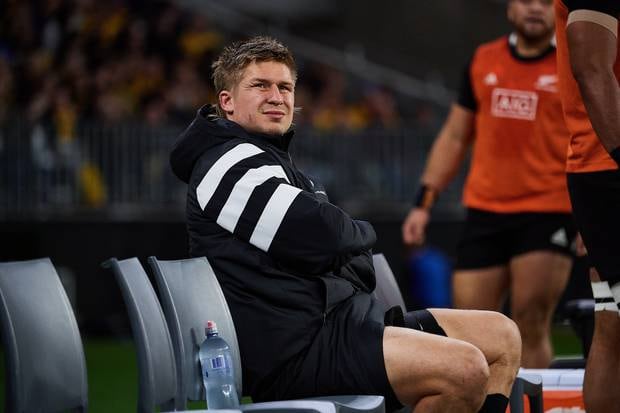 Jack Goodhue will miss the All Blacks' match against the Wallabies next weekend. Photo / Getty Images