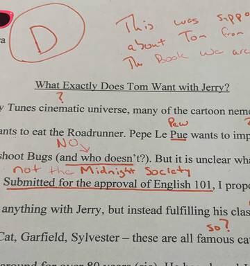 Student S Shocking Tom And Jerry Essay Leaves Internet Divided