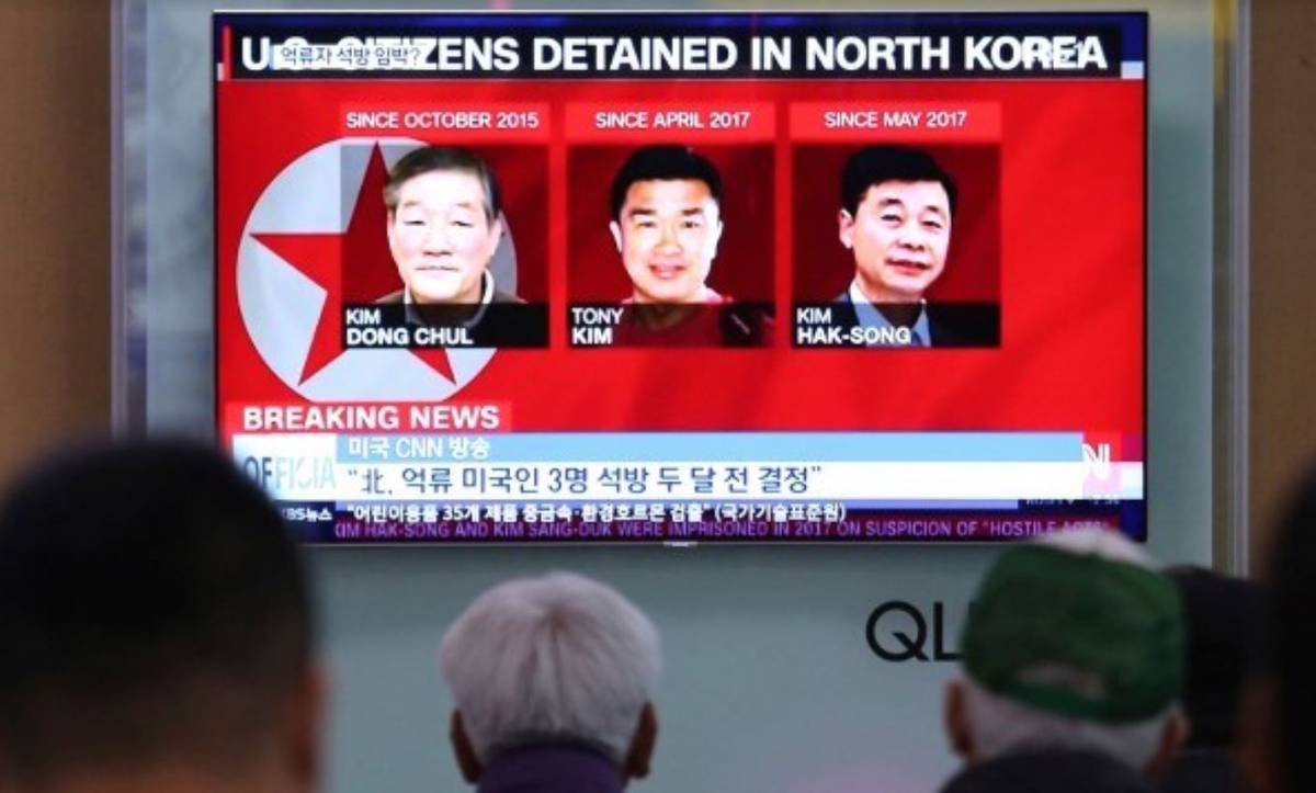 North Korea frees three American prisoners ahead of a planned Trump-Kim summit