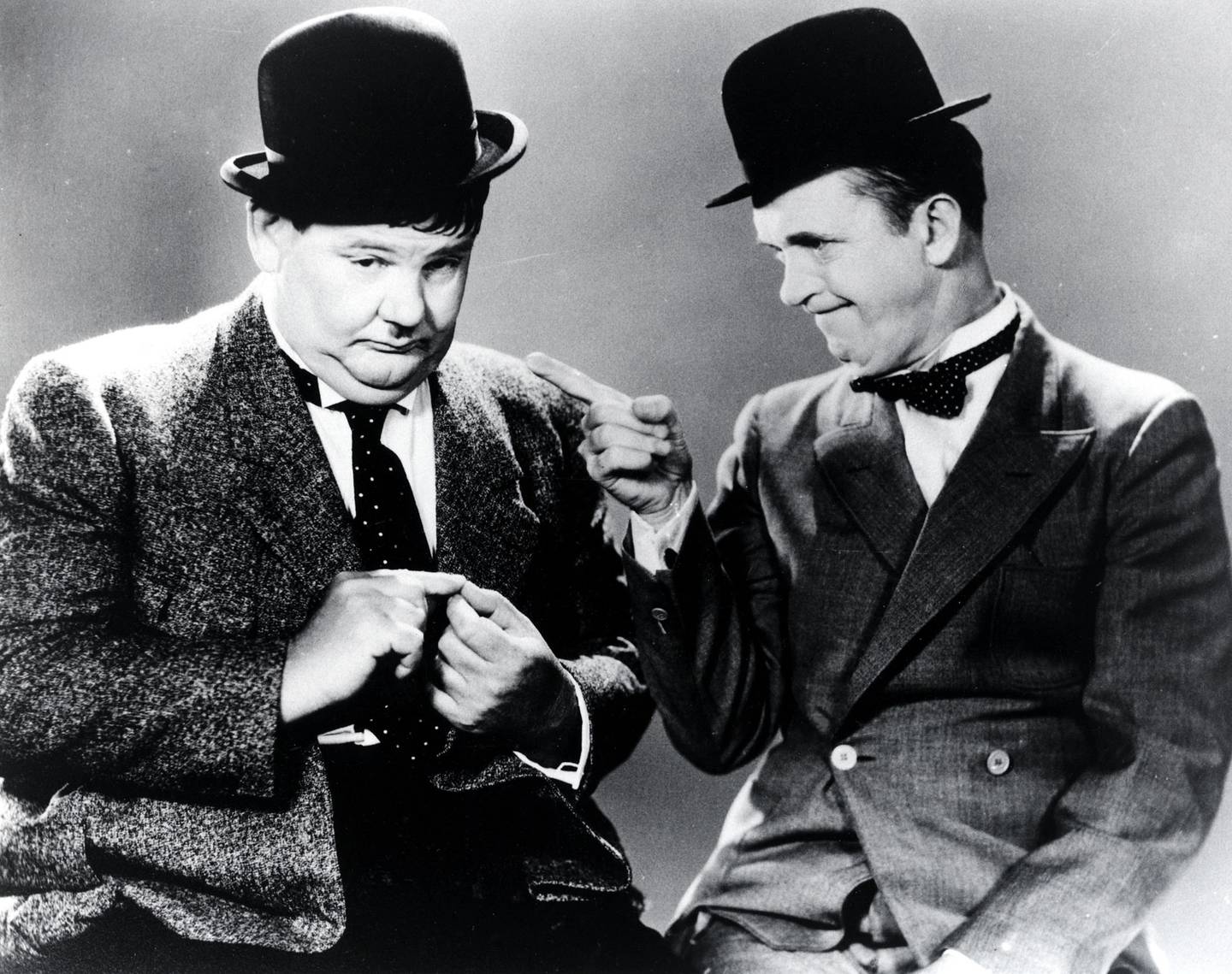 Oliver Hardy and Stan Laurel. Photo / Getty 